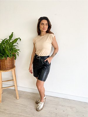 Bermuda Courino Com Detalhe na Frente Maiara @usemika Feminino