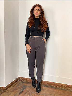 Calça Alfaiataria Carmem Com Pregas @usemika Feminina