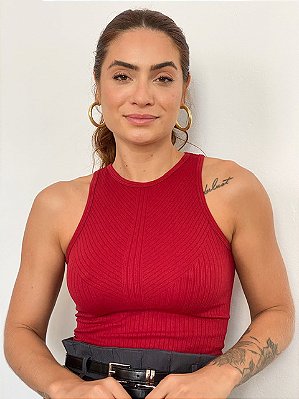 Cropped Poliamida Regata Pandora @usemika Feminino