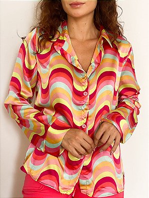 Camisa Crepe Estampado Eduarda @usemika feminino