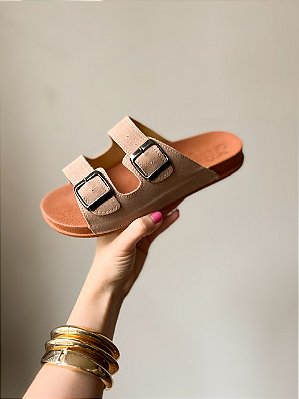 Papete Camurça Com Ajuste Na Fivela Alice @usemika Feminino