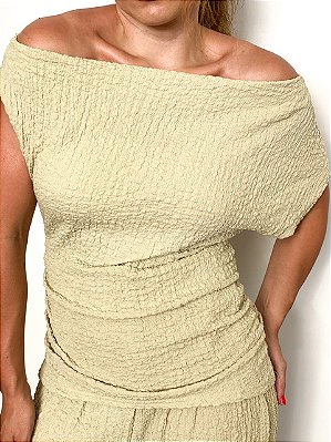 Conjunto Anaruga Blusa e Calça Com Elastico Thais @usemika Feminino