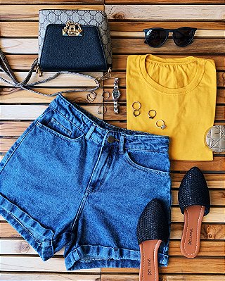 Shorts Mom Jeans Estonado