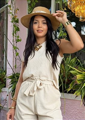 Blusa Anaruga Regata Gola Canoa Dóris @usemika Feminino