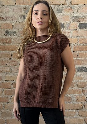 Colete Tricot Básico Sofia @usemika Feminino