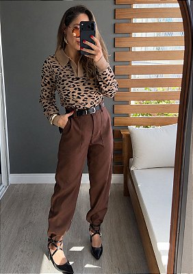 Calça Alfaiataria Marant Premium com Bolsos Laterais Eliane @usemika Feminino