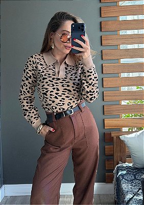 Calça Alfaiataria Marant Premium com Bolsos Laterais Eliane @usemika Feminino