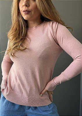Blusa Modal Gola Redonda Básica Gabriele @usemika Feminino