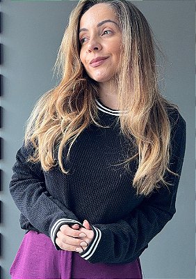 Blusa Modal Básica com Detalhe na Gola Jaqueline @usemika Feminino