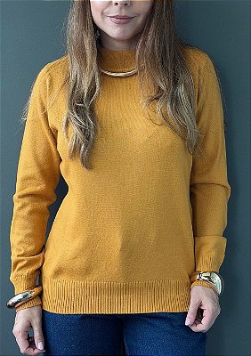 Blusa Básica Modal Meia Gola Ingrid @usemika Feminino