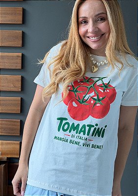 Tshirt Meia Malha Oversized Tomate @usemika Feminino