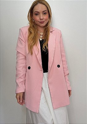 Blazer Alfaiataria Premium Oversized Transpassado Giulia @usemika Feminino