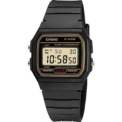 Relógio Casio Standard F-91WG-9QDF.