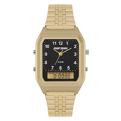 Relógio Mormaii Unissex Vintage Dourado - MOPC21JALG/7P