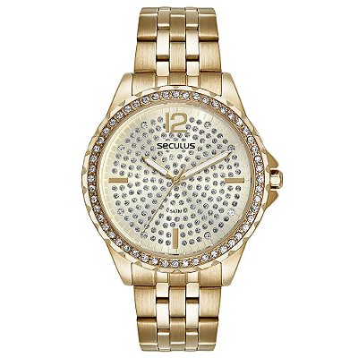Relógio Feminino Seculus Cristais 44238LPSVDS1