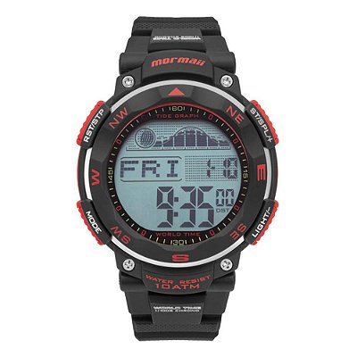 Relógio Mormaii Masculino Pro Preto - MOMD14339P/8R