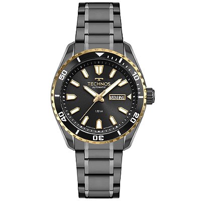 Relógio Technos Masculino Automático Bicolor - 8205PC/ *