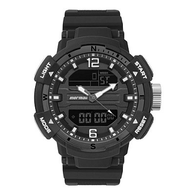 Relógio Mormaii Masculino Action Preto - MOBJ4097/8C