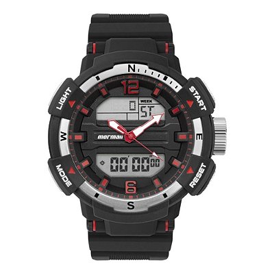 Relógio Mormaii Masculino Action Preto - MOBJ4097/8R
