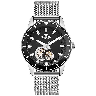 Relógio Technos Masculino Automático Prata - G3265ZHAA/1P