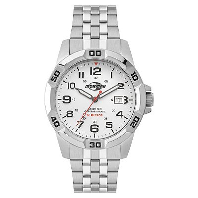 Relógio Mormaii Masculino Steel Basic Prata MO2317AD/1B