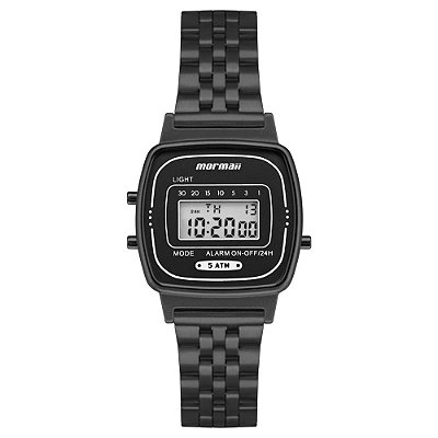 Relógio Mormaii Feminino Vintage Preto - MO13722FB/7P