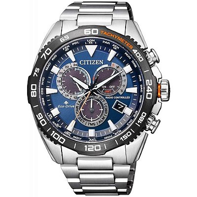 Relógio Citizen Masculino Eco-Drive CB5034-82L TZ31392F Safira