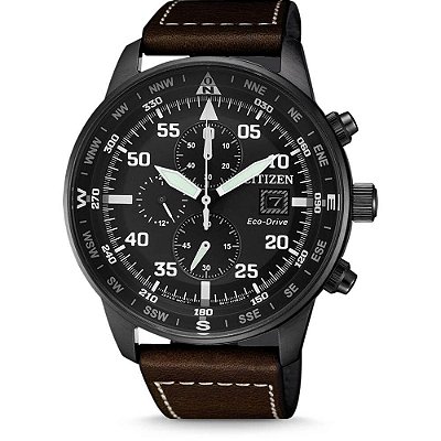 Relógio Citizen Masculino Eco-Drive Aviator TZ31132D CA0695-17E.