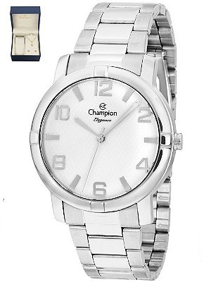 Kit Relógio Champion Elegance Feminino CN25181I com Colar e Brincos