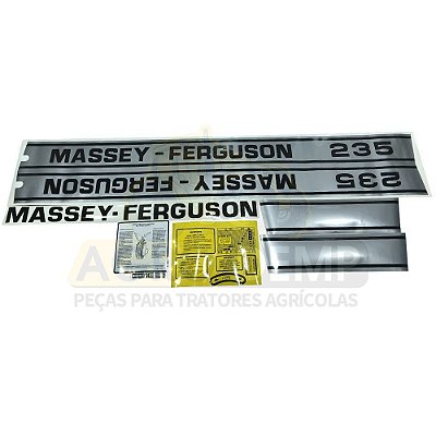 JOGO DE DECALQUE ADESIVO - MASSEY FERGUSON 235 - 3175564