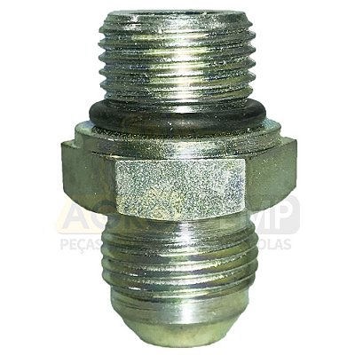 NIPLE DE CONEXÃO ORIGINAL (AGCO PARTS) - VALTRA 685F / 785F / 885 / 985 / BF65 / BF75 / BM85 / BM85 G2 / BM100 / BM100 G2 / BM110 / BM110 G2 / BM120 / BM120 G2 / BM125I - 81050000
