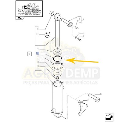 ANEL DE PRESSÃO DO LEVANTE HIDRÁULICO NEW HOLLAND - 5198583