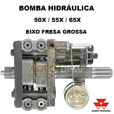 BOMBA HIDRÁULICA (FRESA GROSSA - IMPORTADA 1º LINHA) MASSEY FERGUSON ANTIGOS 50X / 55X / 65X - 184472