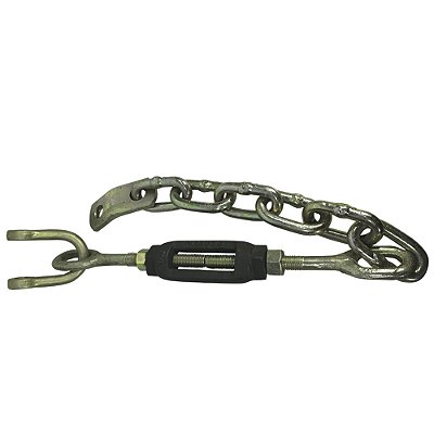 CORRENTE ESTABILIZADORA COMPLETO (3/4 - **6 ELOS** - GARFO "U" CURTO - EMAR) MASSEY FERGUSON 55X / 65X / 85X / 95X - 250 / 265 / 275 / 285 / 295 / 296 - 489349 / 489350