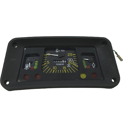PAINEL COMPLETO DE INSTRUMENTOS (SEM TANQUE AUXILIAR - CONTAGIRO MECANICO ROSQUEAR C/ HORIMETRO - SEM SOQUETES / SEM LAMPADAS - MINIMETER) - FORD 4600 / 4610 / 5600 / 5610 / 6600 / 6610 / 7610 - E7NN10849CA