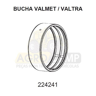 BUCHA DO MANCAL TRASEIRO - VALTRA / VALMET 1280R E 1580 - 224241