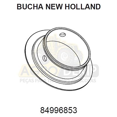 BUCHA DO EIXO DIANTEIRO - FORD / NEW HOLLAND 4630 / 5030 / 5630 / 6630 / 7630 / 7830 E 8030 - 84996853