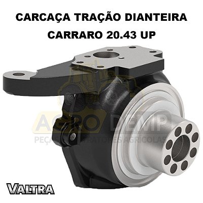 CARCAÇA DE ARTICULAÇÃO MANGA DE EIXO DIANTEIRO (LADO DIREITO - CARRARO 20.43 UP) - VALTRA BH140 / BH160 / BH180 - BM85 / BM100 - 1280R / 1580 / 1780 (GERAÇÕES 1 E HI) - 81880500