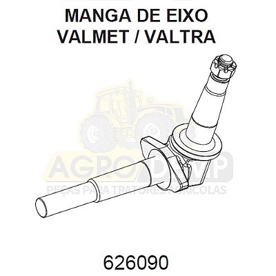 MANGA DE EIXO - VALMET 60ID - 626090