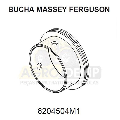 BUCHA CAVALETE DA TDP APL359 - MASSEY FERGUSON 660 / 680 / 7150 / 7170 / 7180 | MAXION 9170 - 6204504