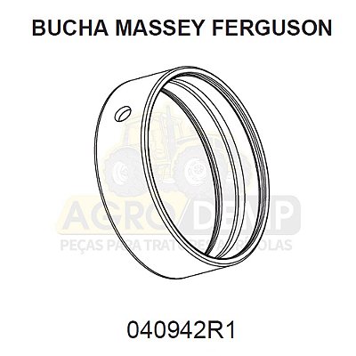 BUCHA DA BALANÇA (TRAÇÃO CARRARO 20.18) - MASSEY FERGUSON 265 / 275 / 283 / 290 / 292 / 297 / 298 / 299 (ADV) 4265 / 4275 / 4283 / 4290 / 4291 / 4292 / 4297 E 4299 - 040942