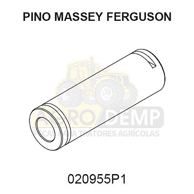 PINO EIXO DA CAIXA REDUZIDA - MASSEY FERGUSON 650 / 660 / 680 / 650 / 660 E 680 - 020955