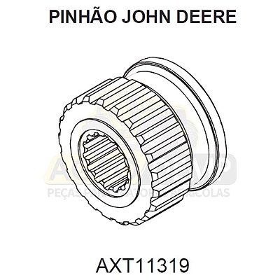 CUBO PINHÃO - JOHN DEERE 3510 E 3520 - AXT11319