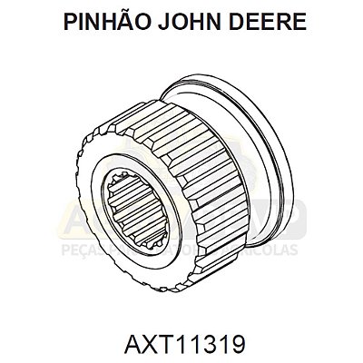 CUBO PINHÃO - JOHN DEERE 3510 E 3520 - AXT11319