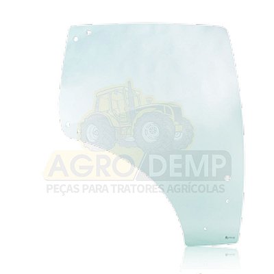 VIDRO DA CABINE PORTA (LADO DIREITO) - NEW HOLLAND T6010 / T6020 / T6030 / T6040 / T6050 / T6060 / T6070 / T6080 / T6090 / T7030 / T7040 E T7050 - 84280178