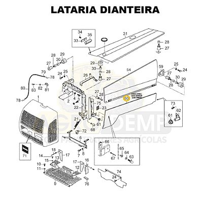 CHAPA LATERAL CANTO INFERIOR (LADO DIREITO) - VALTRA 800 E 900 - 83706410