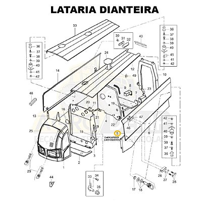 CHAPA SUPERIOR (LADO ESQUERDO) - VALTRA BM110 GERAÇÃO 2 E BM125 GERAÇÃO 1 - 85145500