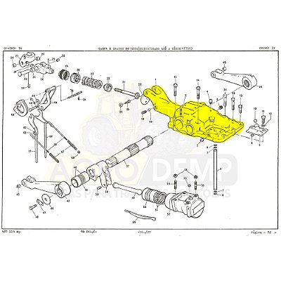 TAMPA DO LEVANTE HIDRAULICO TRASEIRO MASSEY FERGUSON 50X / 55X / 65X - 1481487