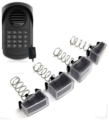 Botão Acrilico Para Porteiro Coletivo S300 16 Pontos Agl