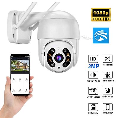 Câmera IP Wifi De Segurança 2MP Externo